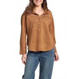 NEW APNY timeless top in caramel